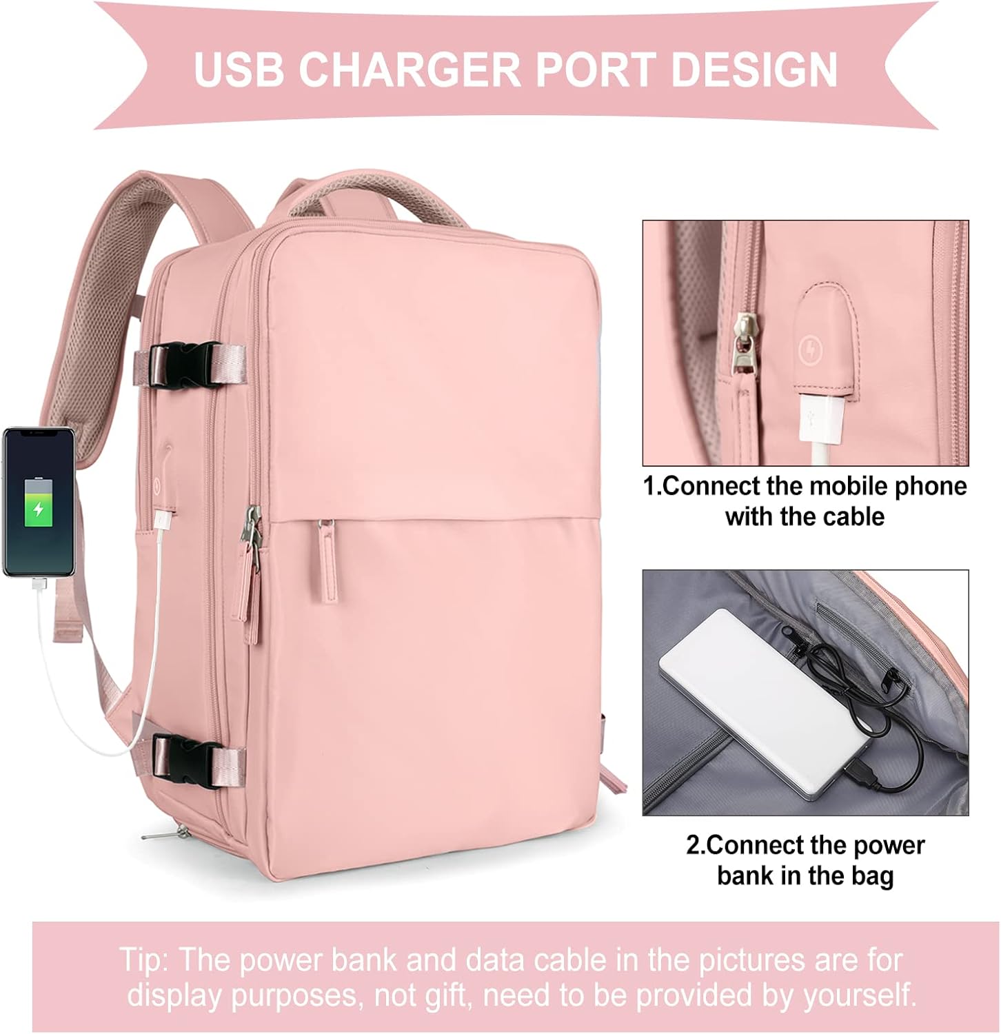 Travel Bag Pack for Genz Travelers! Panther Pink