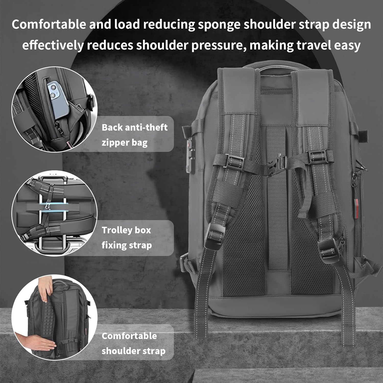 Air Vacuum Travel Bag Pack With Air Pump 45L