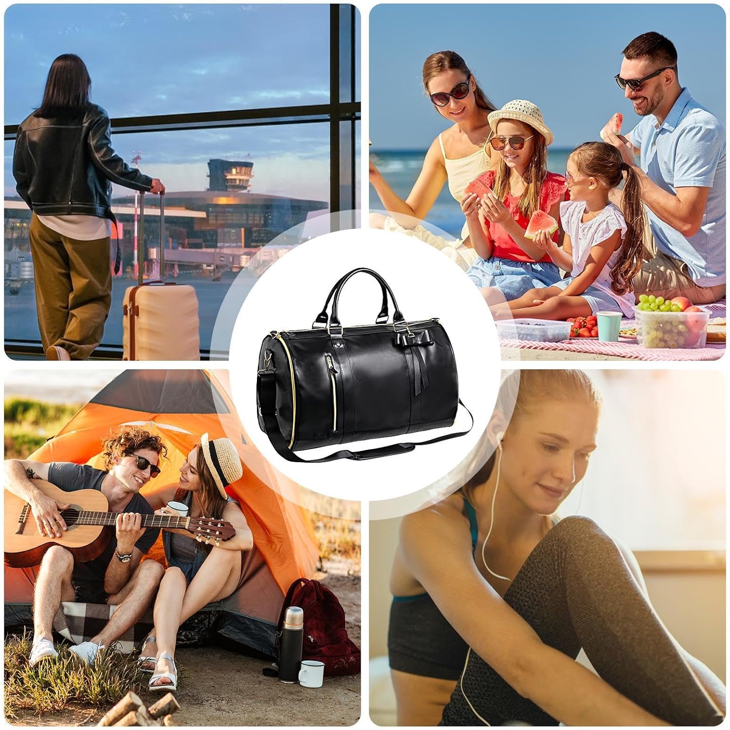 3 in 1 Garment Duffle Bag | Panther Black