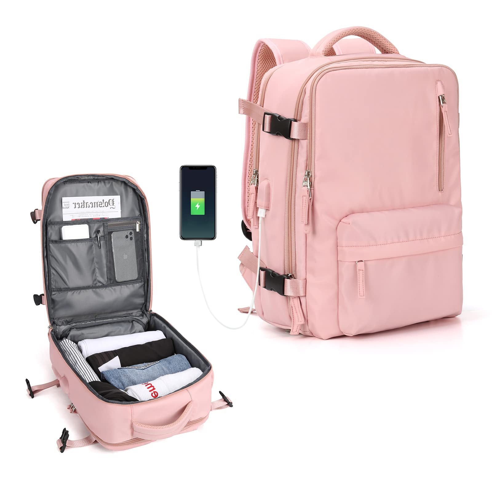 Travel Bag Pack for Genz Travelers! Panther Pink