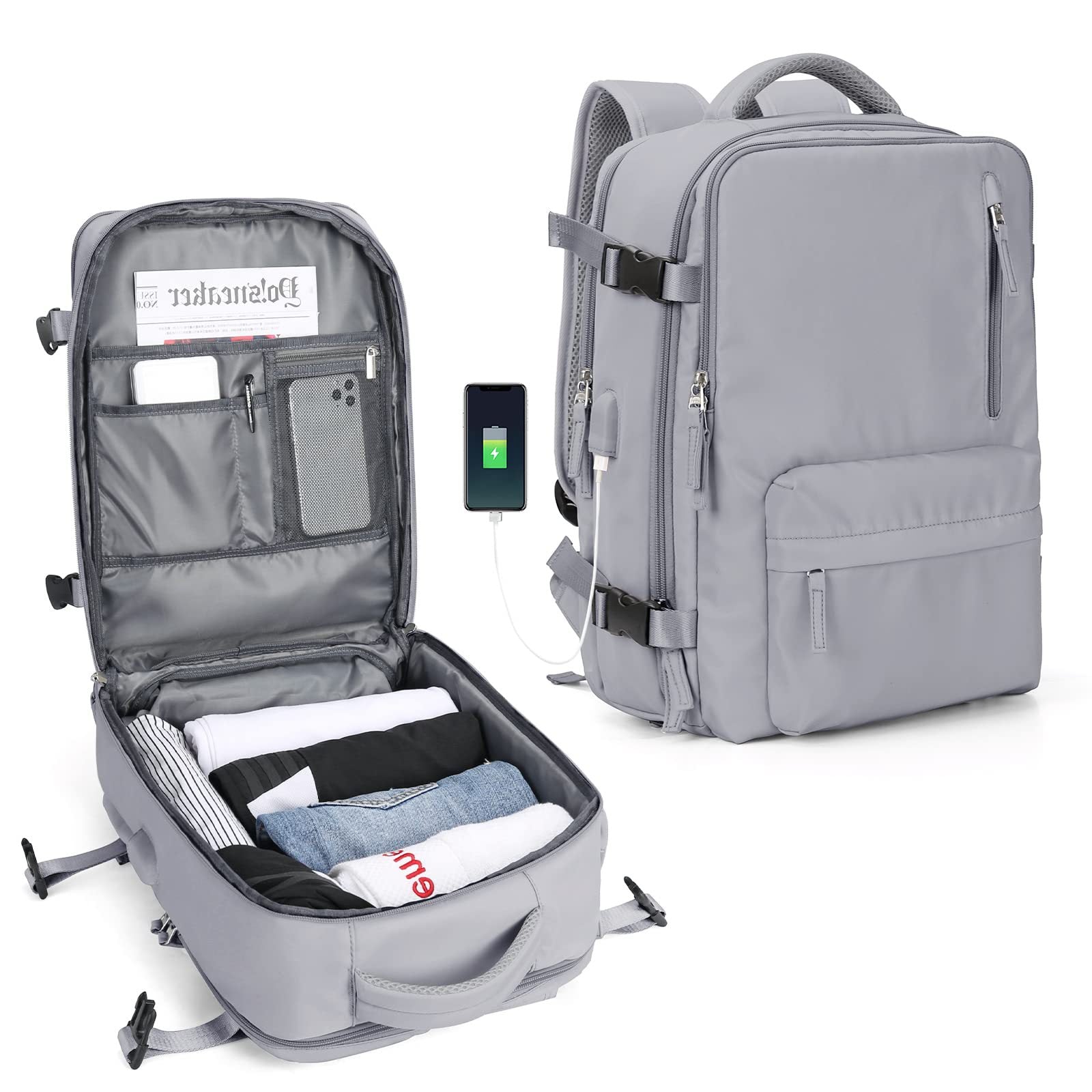 Travel Bag Pack for Genz Travelers! Panther Grey