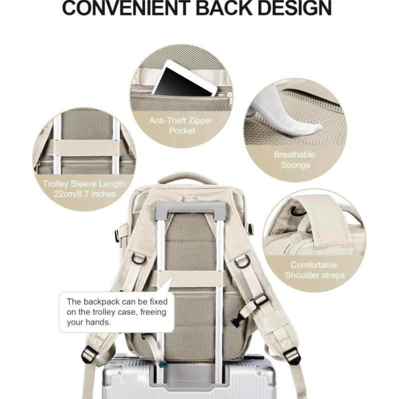 Travel Bag Pack for Genz Travelers! Panther Beige