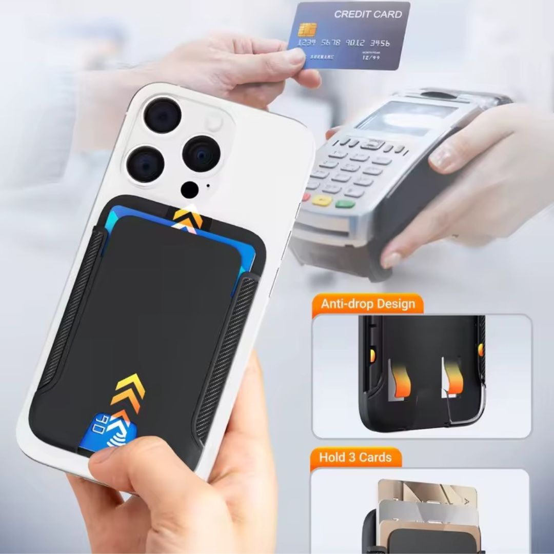 UrbanClaw MagSafe Wallet | 3-Card Magnetic Wallet Stand for iPhone