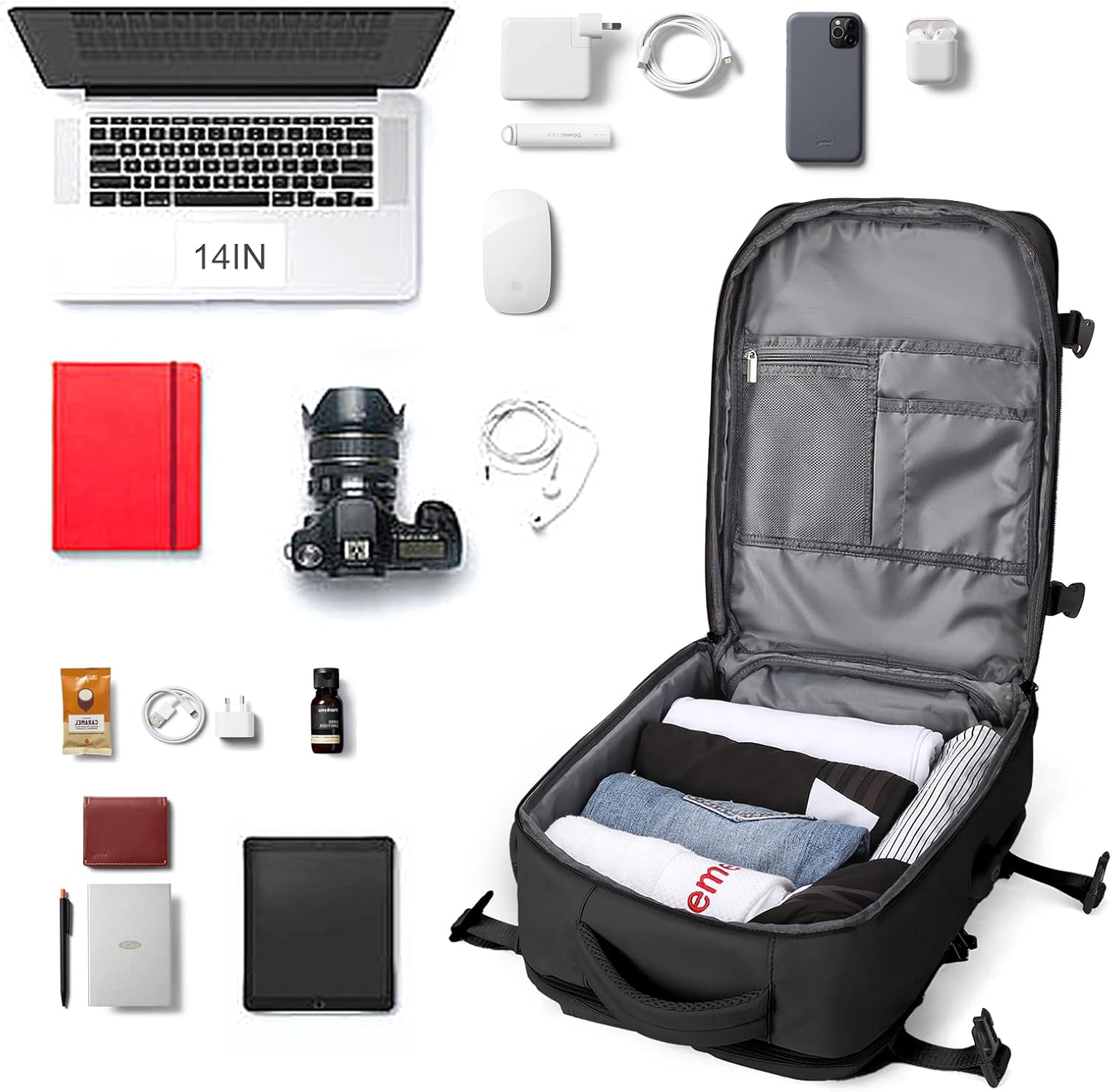 Travel Bag Pack for Genz Travelers! Panther Black