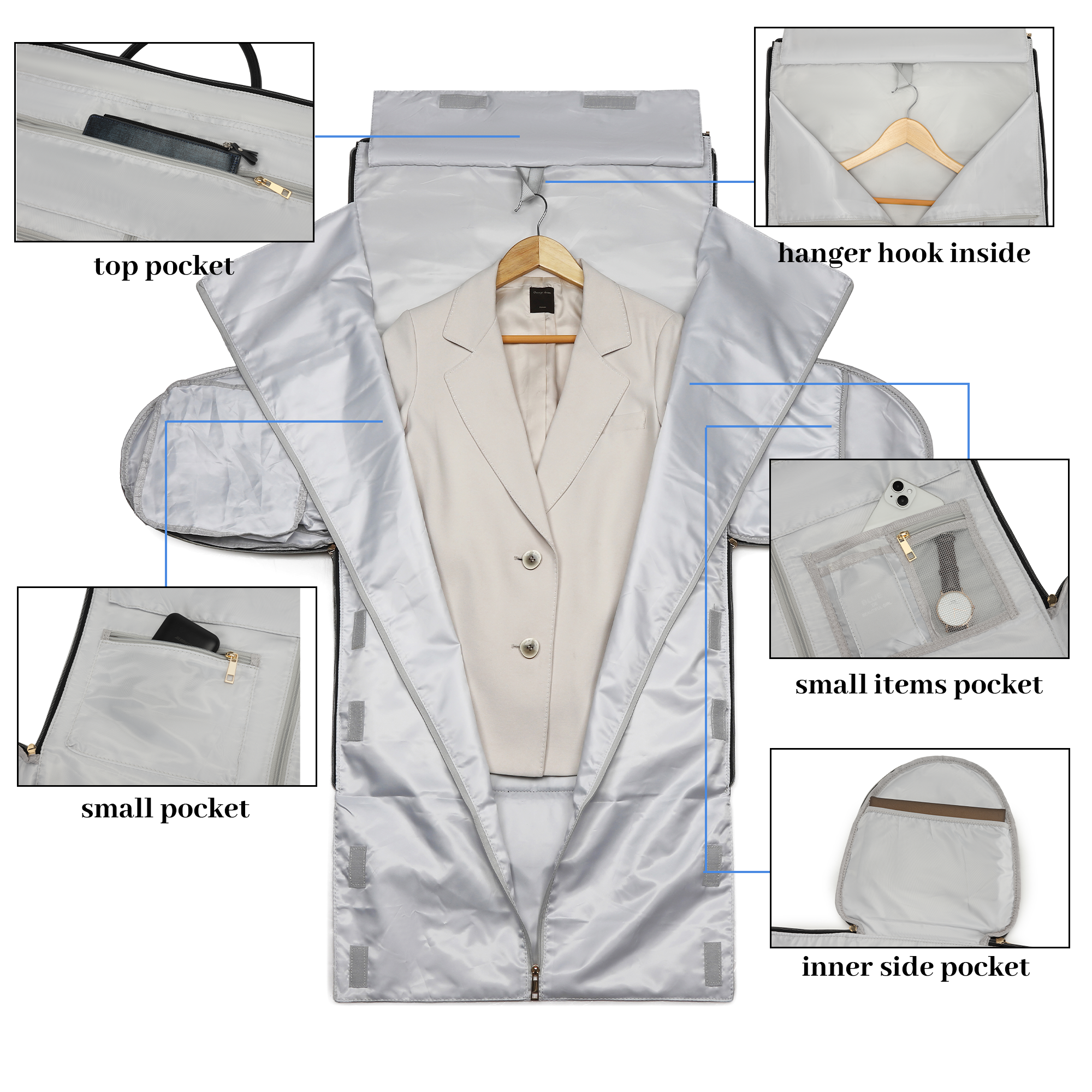 3 in 1 Garment Duffle Bag | Panther Black