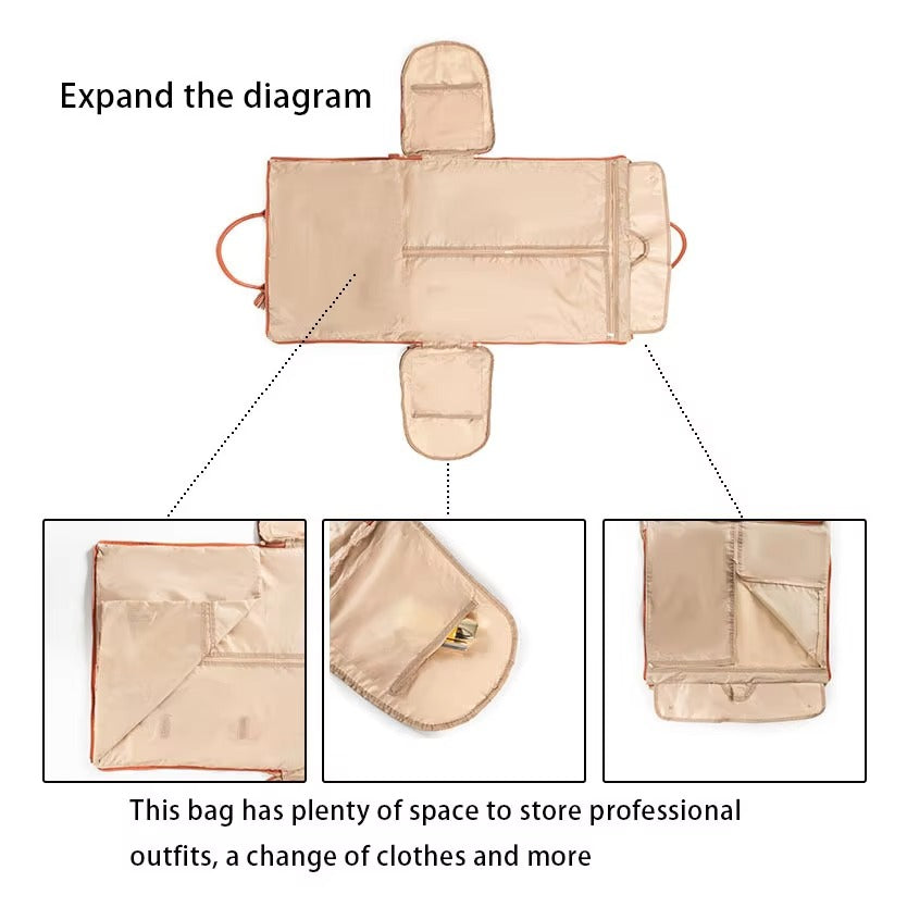 3 in 1 Garment Duffle Bag | Panther Pink