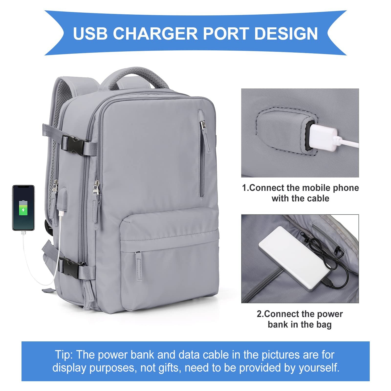 Travel Bag Pack for Genz Travelers! Panther Grey