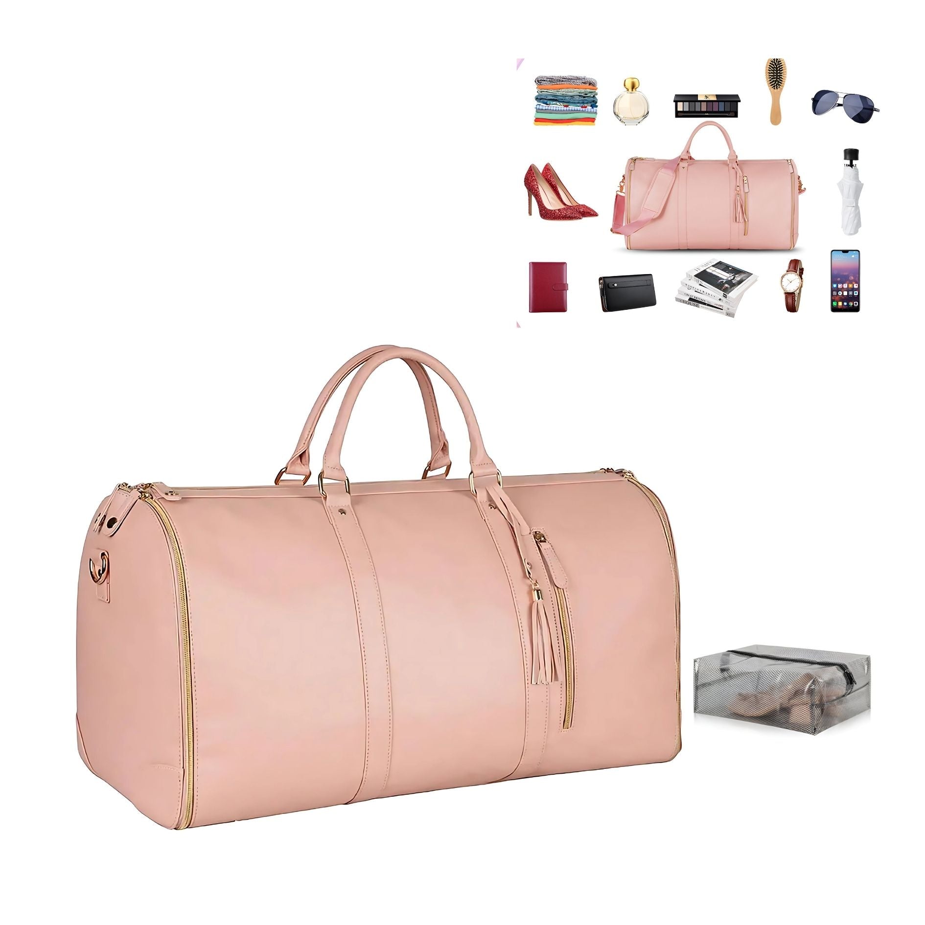 3 in 1 Garment Duffle Bag | Panther Pink